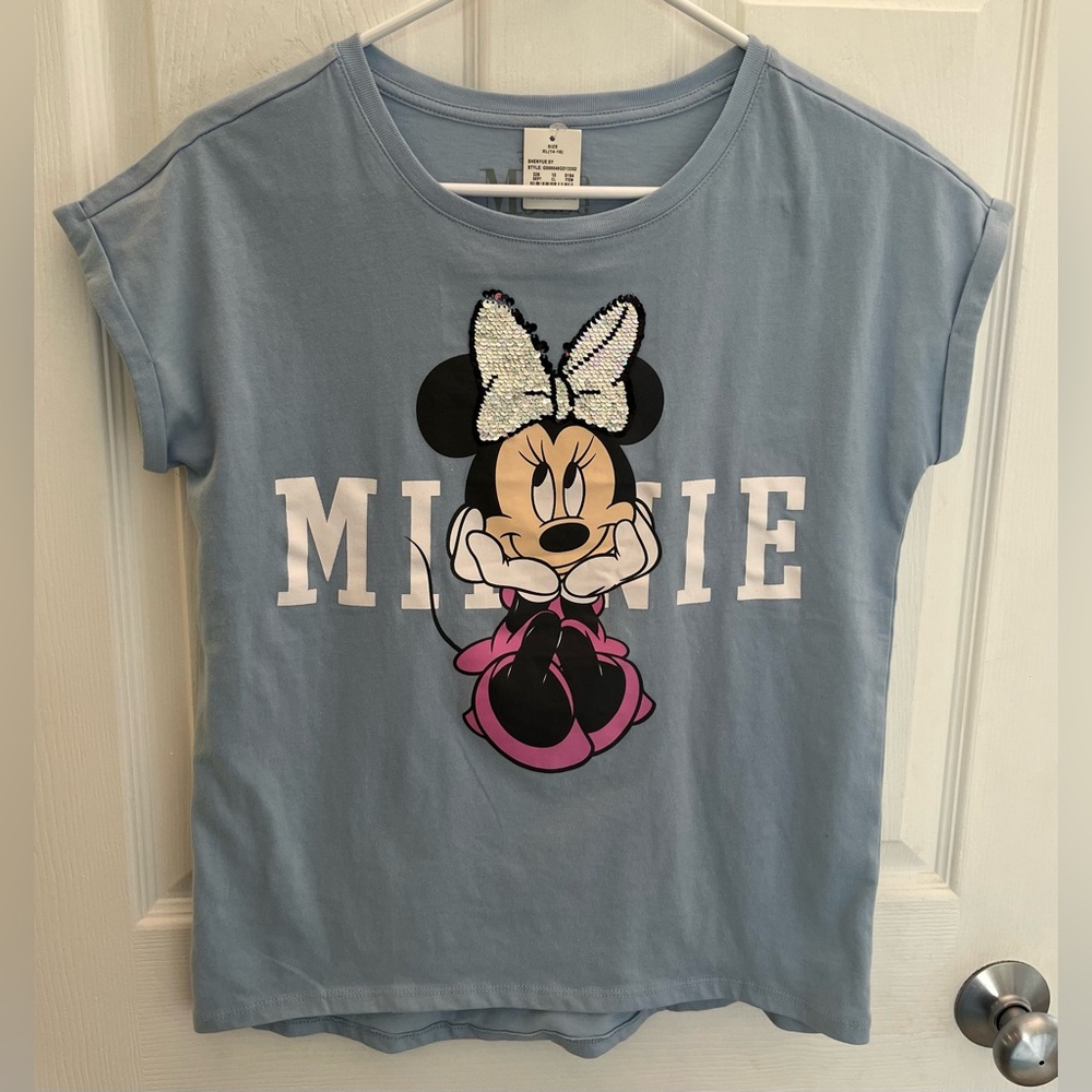 Disney Minnie Mouse Sequin Change Bow, Women’s Size XL NWT